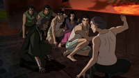 Team Avatar and the Metal Clan plan