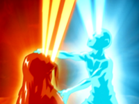 Ozai agarrado por la energia control
