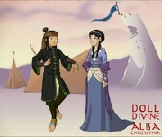 Aang and Toph on their wedding day