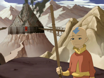 Aang en Omashu capturado