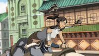 Korra being chased