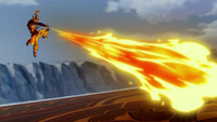 Korra firebending