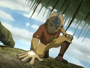 Aang spürt im Sumpf Energie
