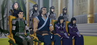 Tonrraq con Kuvira y Desna y Eska