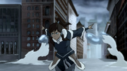 Korra bändigt Wasser