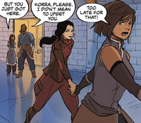 Korra dismisses Tonraq's apology