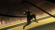 Lin Beifong haciendo Metal Control