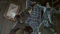 Amon fighting Tarrlok