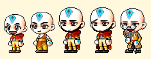 Avatar - Aang and Appa pixel animation