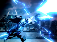 Azula fires lightning