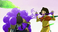 Jinora and Korra in trouble