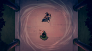 Korra und Opal üben das Luftbändigen
