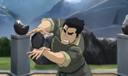 Bolin intentando doblar un meteorito