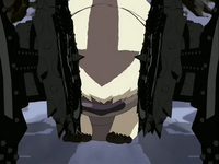 Appa had enough strength to lift two   with his horns.