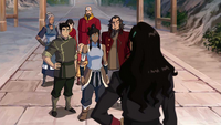 Asami offers her airship