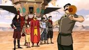 Team Avatar gibt eine Show für Luftbändiger