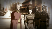 Older Aang and Toph