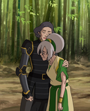 Toph and Lin reconciling