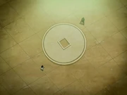 Jushi and Jueduo in the court of Governor Geju Diaoyu's estate, about to duel.