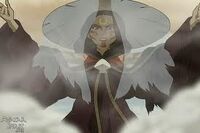 Katara com a dama pintada