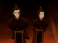 Zuko and Azula in royal robes