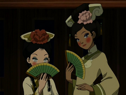 Toph and Katara undercover