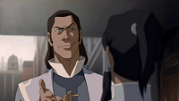 Tarrlok mocking Korra