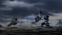 Korra and Tonraq versus Zaheer