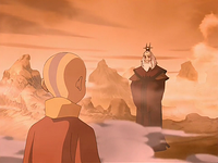 Aang meets Roku