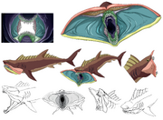 Conceptos de arte del Tiburón de Arena