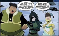 Team Beifong talk to Gilak