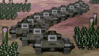 Kuvira's army tanks