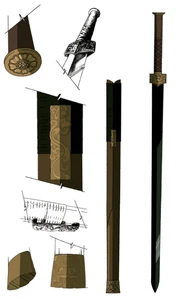 Konzeptzeichnungen Schwert