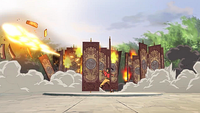 Korra destroying the airbending gates