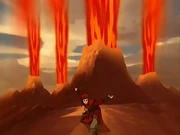 Rong Yan in the Avatar State created volcanoes and erupted them to kill Yumenians after their attempt in Unaraq's execution.