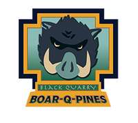 Black Quarry Boar-q-pines logo