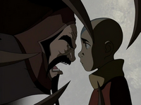 Koh yells at Aang