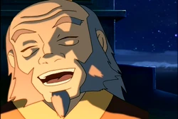 Iroh zingt met veel emotie.