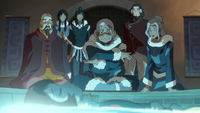 Katara cura a Jinora