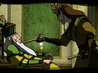 Kyoshi threatens the 46th Earth King