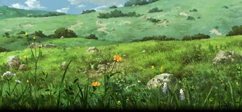 The paddock and surrounding area of Redwall.