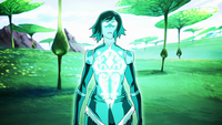 Korra reconectada con Raava