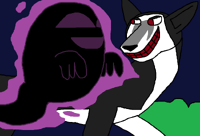 Ghost with his close friend, Smile Dog