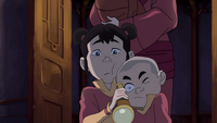 Ikki sees Jinora's spirit