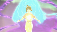 Jinora saving Korra