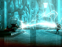 Ozai and Zuko battle