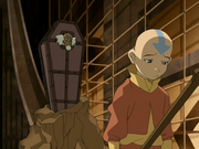 Bumi habla con Aang