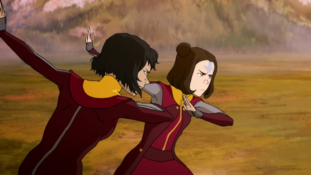 This is when Kai is trying to free jinora in season 3 episode 7