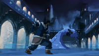 Korra saves Unalaq