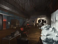 Although the film's set was simple in its construction, the mover employed advanced technology, such as pyrotechnics and .